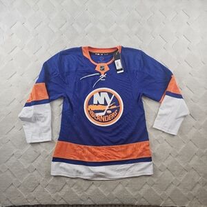 Adidas New York Islanders Hockey Home Jersey Mens 60 (2XL) Blue and Orange